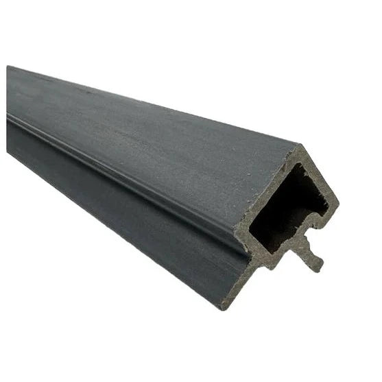 Anthracite Slatted Wall Cladding External Corner