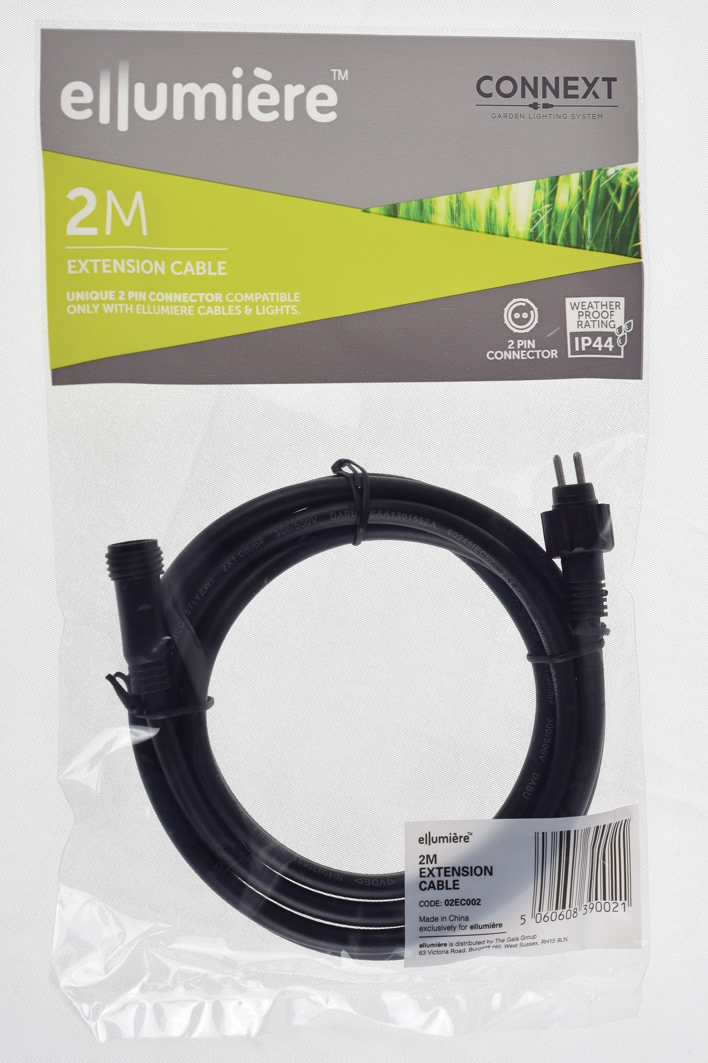 ELLUMIÈRE Low Voltage Outdoor Extension Cables 2m