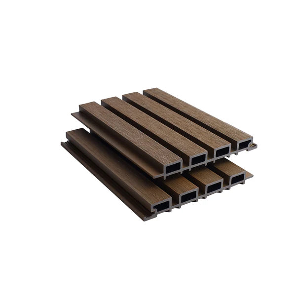 Golden Oak Slatted Cladding Board