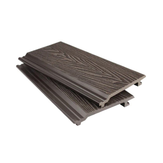 Mahogany Composite Woodgrain Shiplap Cladding