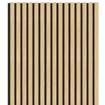 Oak Acoustic Wood Wall Panel Thin Slat Series 1 - 2400 x 600mm