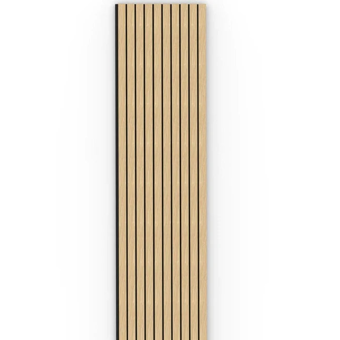 Oak Acoustic Wood Wall Panel Wide Slat Series 2 2400 x 600mm