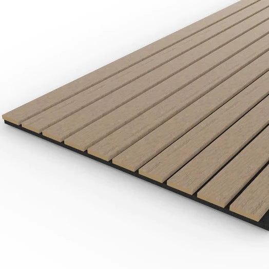 Acoustic Wood Wall Panel Wide Slat Series 2  2400 x 600mm