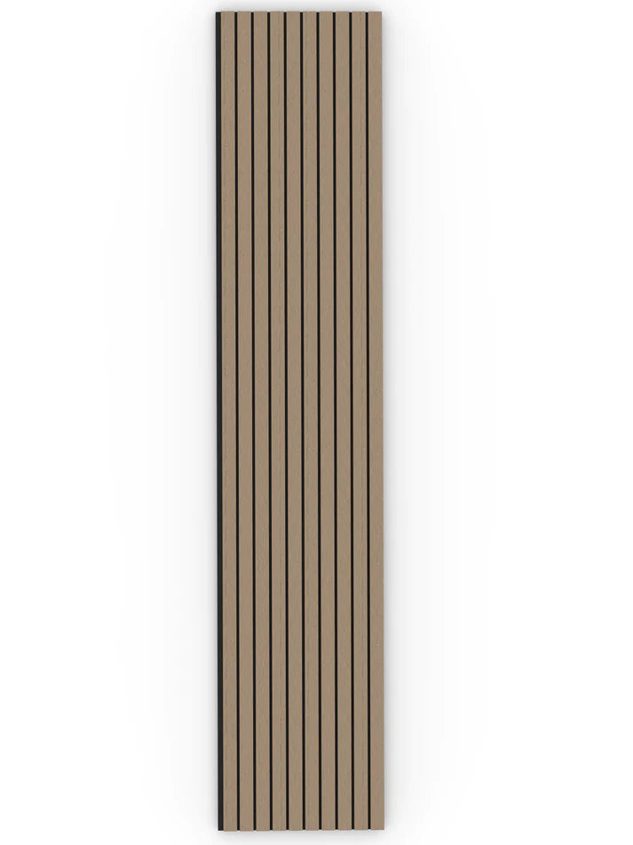 Acoustic Wood Wall Panel Wide Slat Series 2  2400 x 600mm