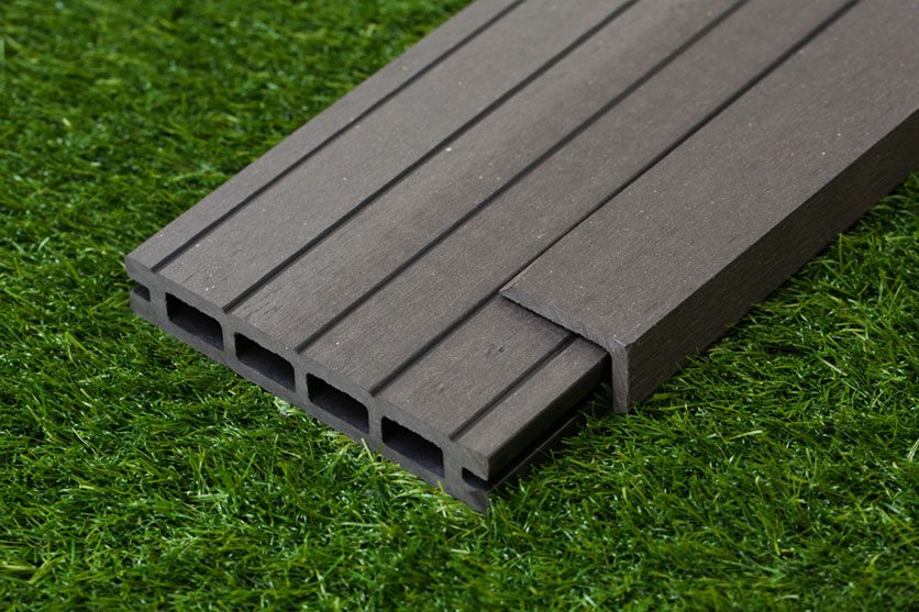 Classic Black Grooved Composite Wood Decking Kit 2.9m Boards (Price per sqm/£25 per board)