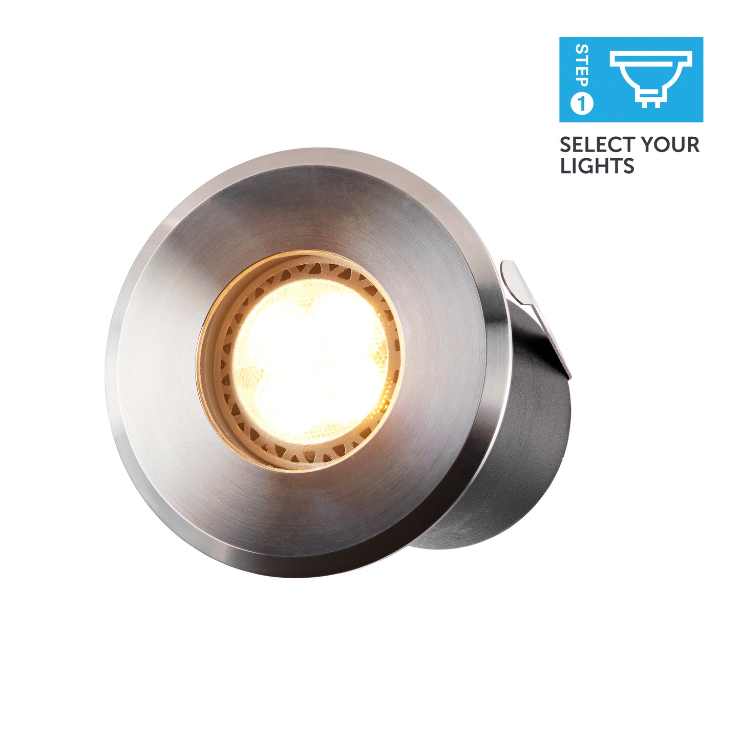 ELLUMIÈRE Outdoor Low Voltage Stainless Steel LED Large Deck Light 2W