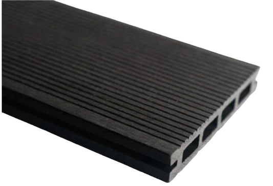 Classic Black Grooved Composite Wood Decking Kit 2.9m Boards (Price per sqm/£25 per board)