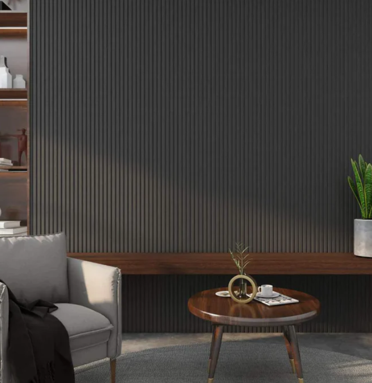 Acoustic Wood Wall Panel Thin Slat Series 1 - 3000 x 600mm