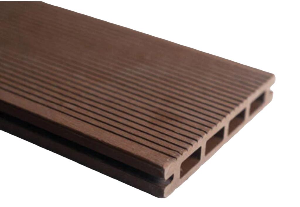 Classic Brown Grooved Composite Wood Decking Kit 2.9m Boards (Price per sqm/£25 per board)