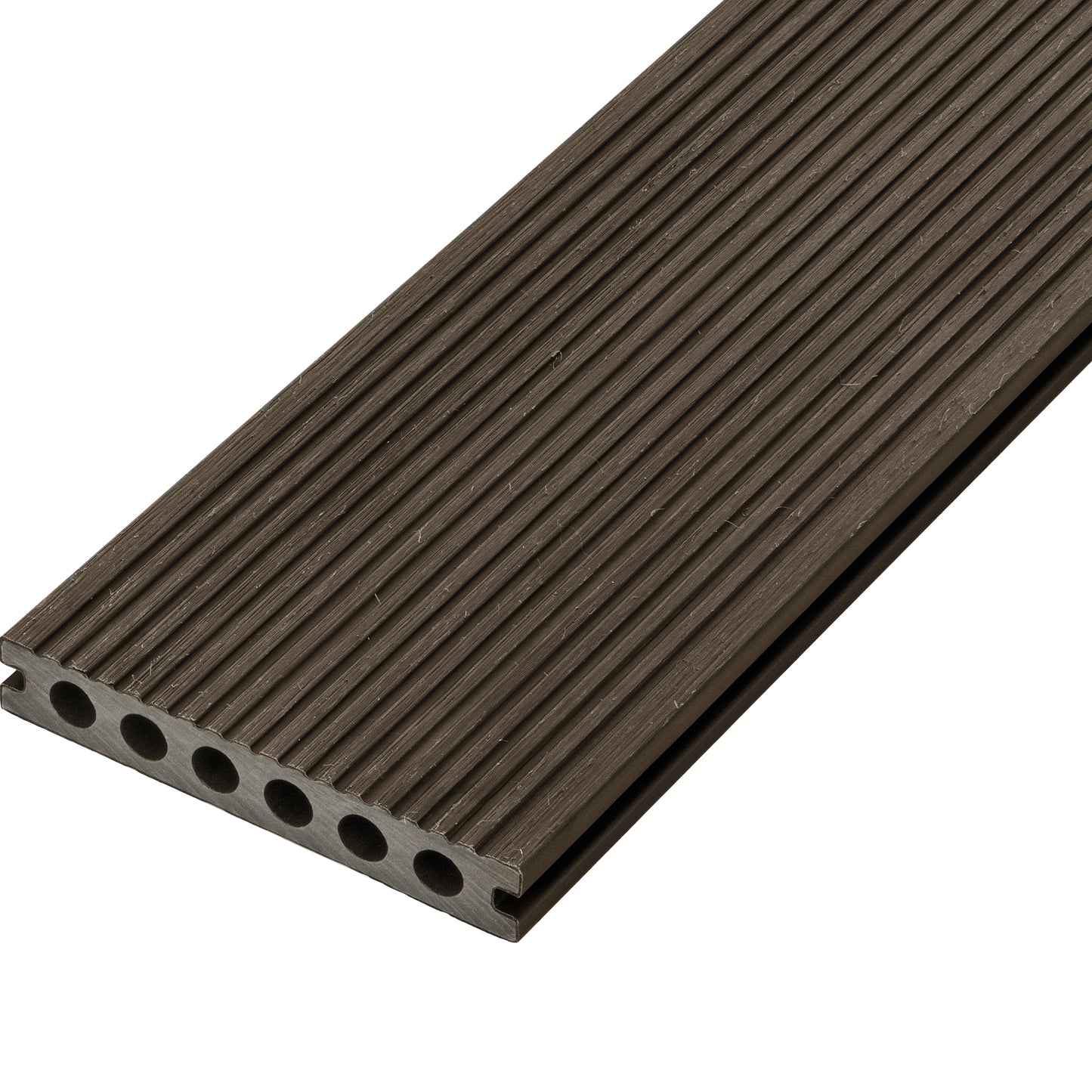 Burnt Oak ProDeck Grooved Composite Decking Board