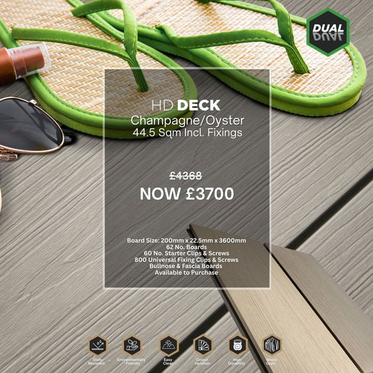 Champagne/Oyster Decking 44.5 Sqm