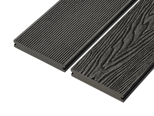 Cladco Decking Reversible Solid Board Charcoal