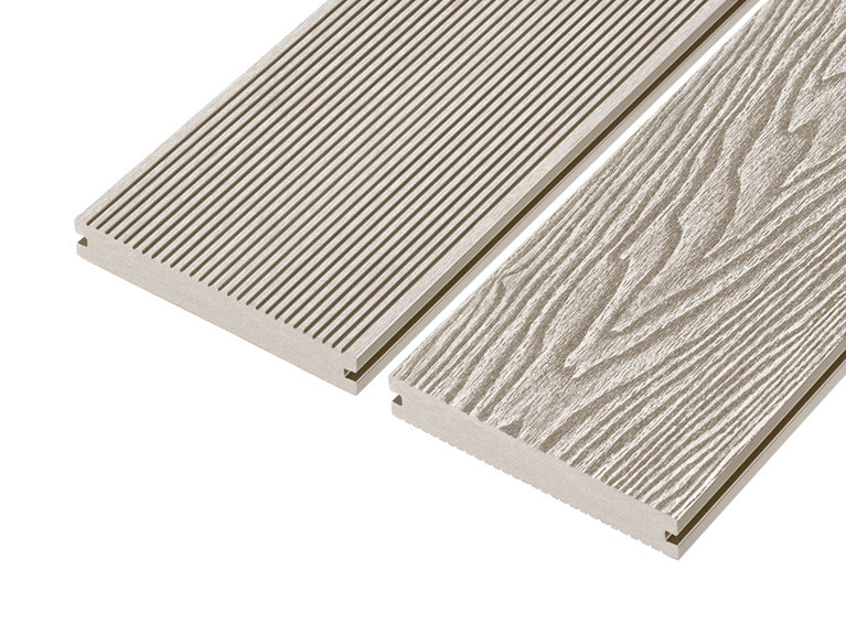 Cladco Decking Reversible Solid Board Ivory