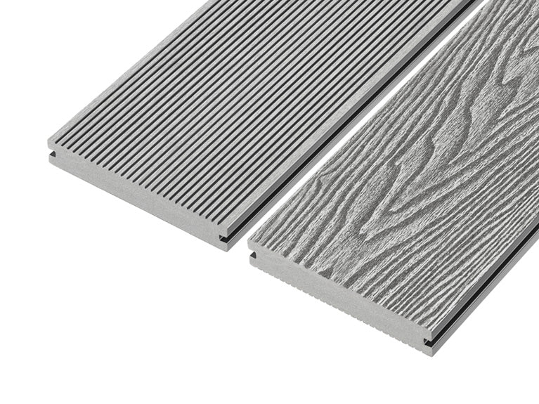 Cladco Decking Reversible Solid Board Light Grey