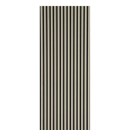 Velour Acoustic Panel Curved Slat 240cm by 60cm Cream