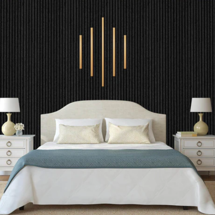 Rose Gold Acoustic Cover on Black Panels