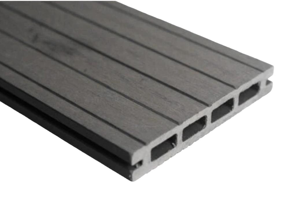 Classic Grey Grooved Composite Wood Decking Kit 2.9m Boards (Price per sqm/£25 per board)