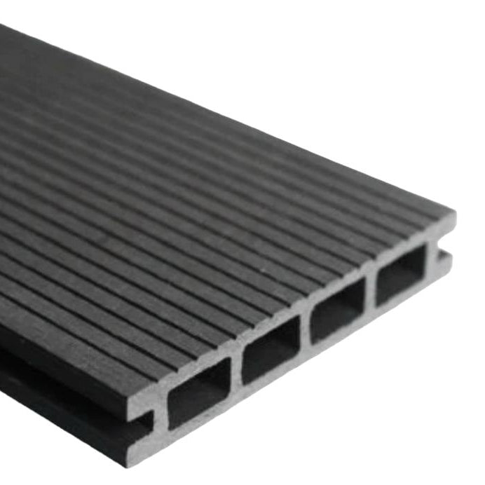 Classic Grey Grooved Composite Wood Decking Kit 2.9m Boards (Price per sqm/£25 per board)