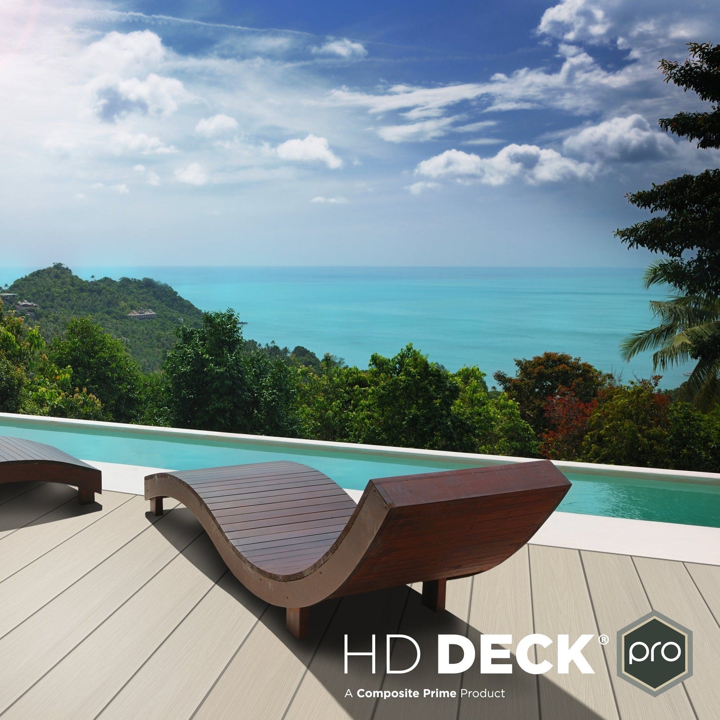 HD Deck Pro Premium Extra Wide Composite Decking Champagne/Oyster (Price per board)
