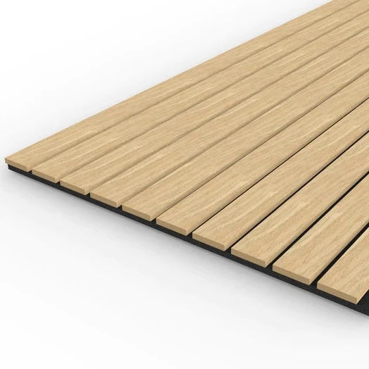 Acoustic Wood Wall Panel Wide Slat Series 2  2400 x 600mm