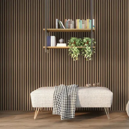 Acoustic Wood Wall Panel Thin Slat Series 1 - 3000 x 600mm