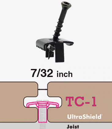 NewTechWood UltraShield TC1 Locking Clip & Screw