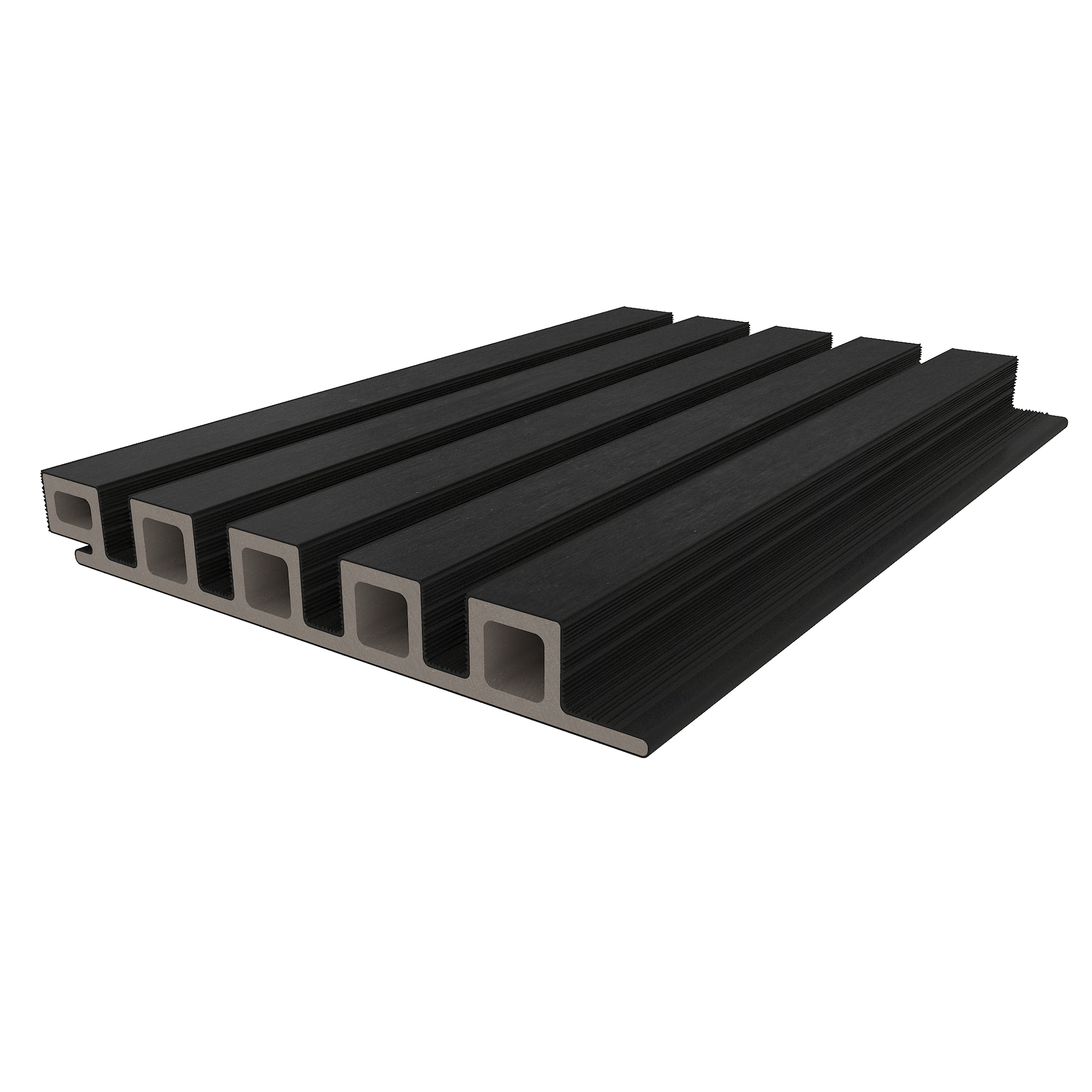 Ebony New Tech Wood Slatted Cladding
