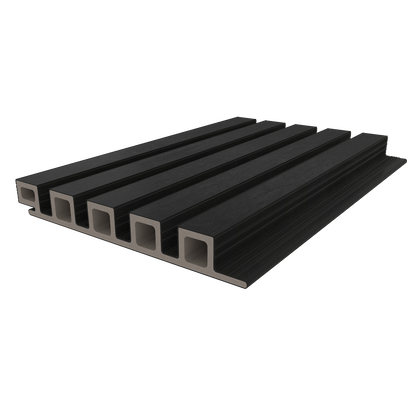 Ebony New Tech Wood Slatted Cladding