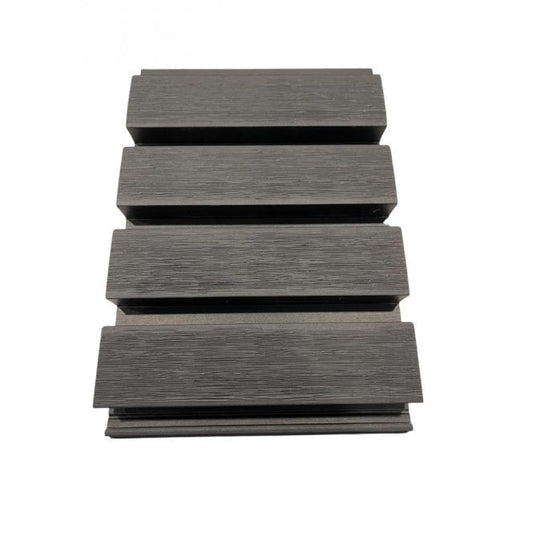 Charcoal Slatted Wall Cladding 2.5m £29.60, Matching Trim £14.50 3.6m External & Internal Corner £29.99