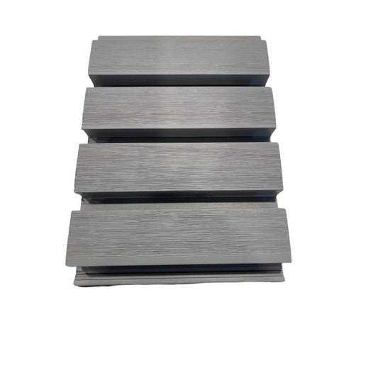 Light Grey Slatted Wall Cladding 2.5m £29.60, Matching Trim £14.50, 3.6m External & Internal Corner £29.99