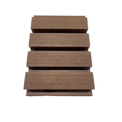 Red Brown Slatted Wall Cladding 3.6m £41.99, Matching Trim £18.00, External & Internal Corner £29.99