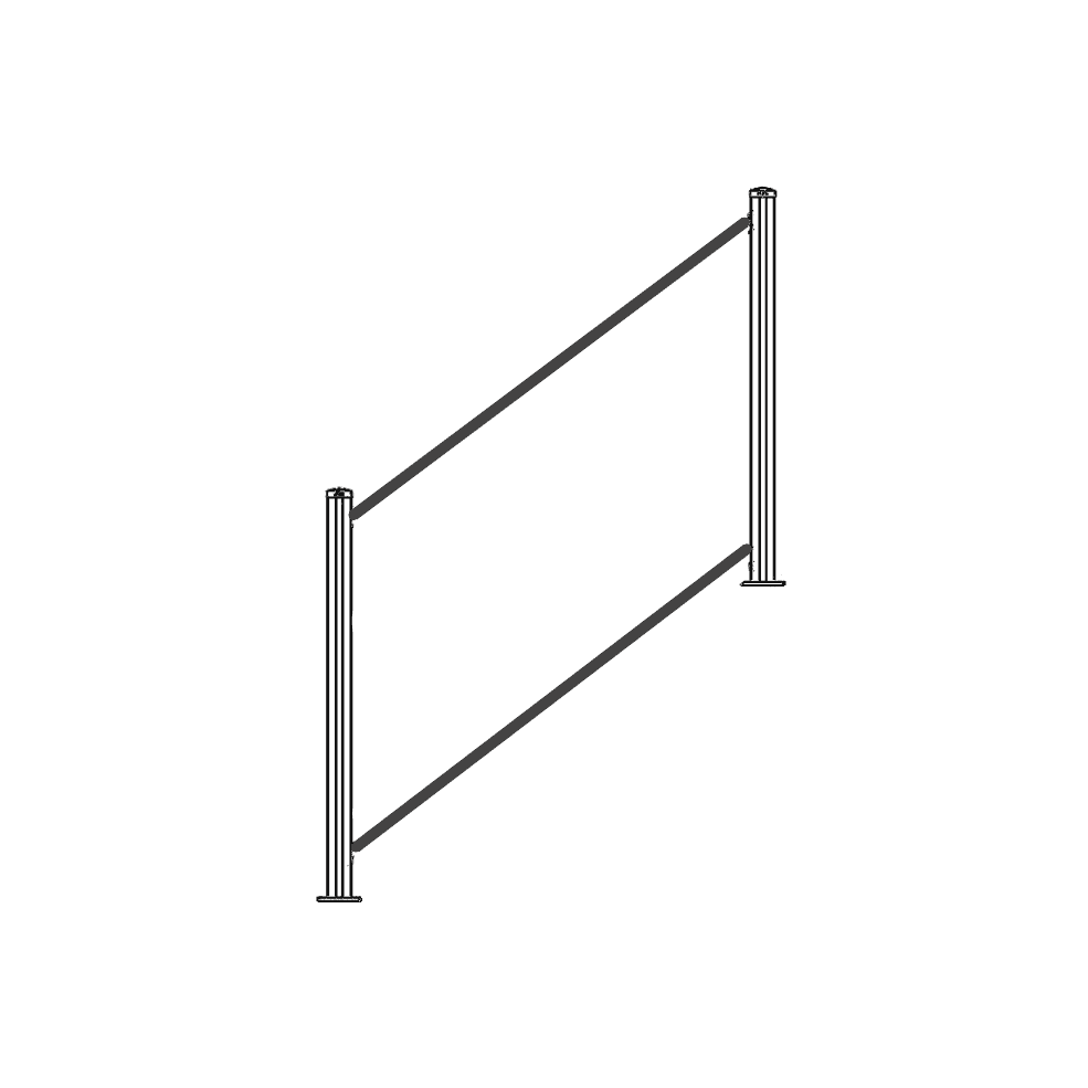 SAiGE Staircase Balustrades for Glass (with Grommet)