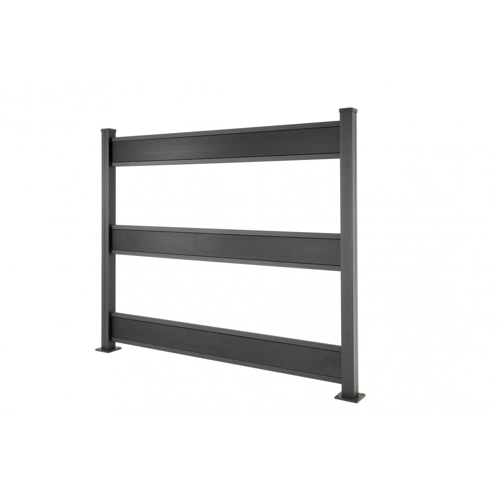 SAiGE Three Board Ranch Style Fence for Baseplate