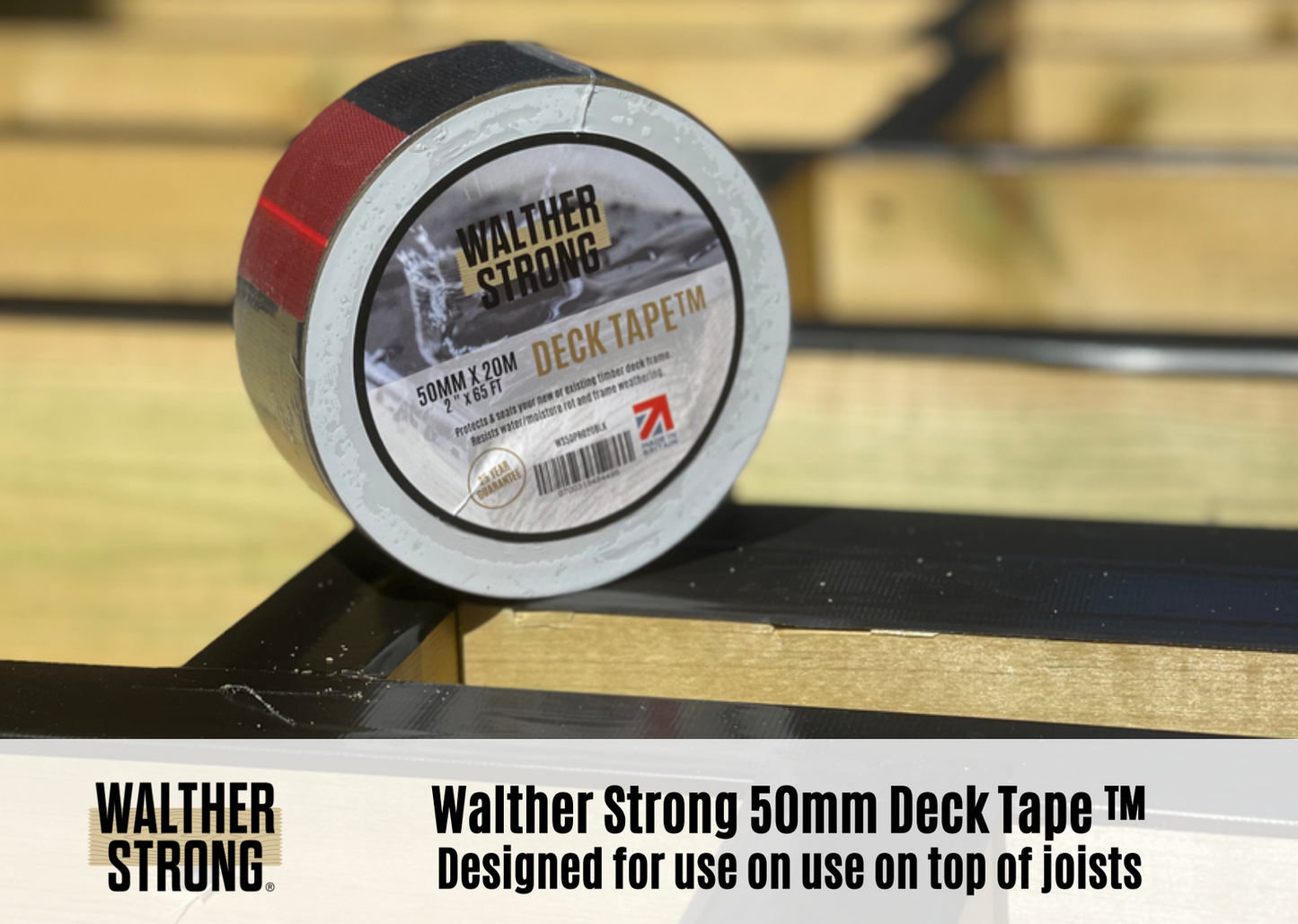 DECK TAPE® [Recommended for use on top of joists]