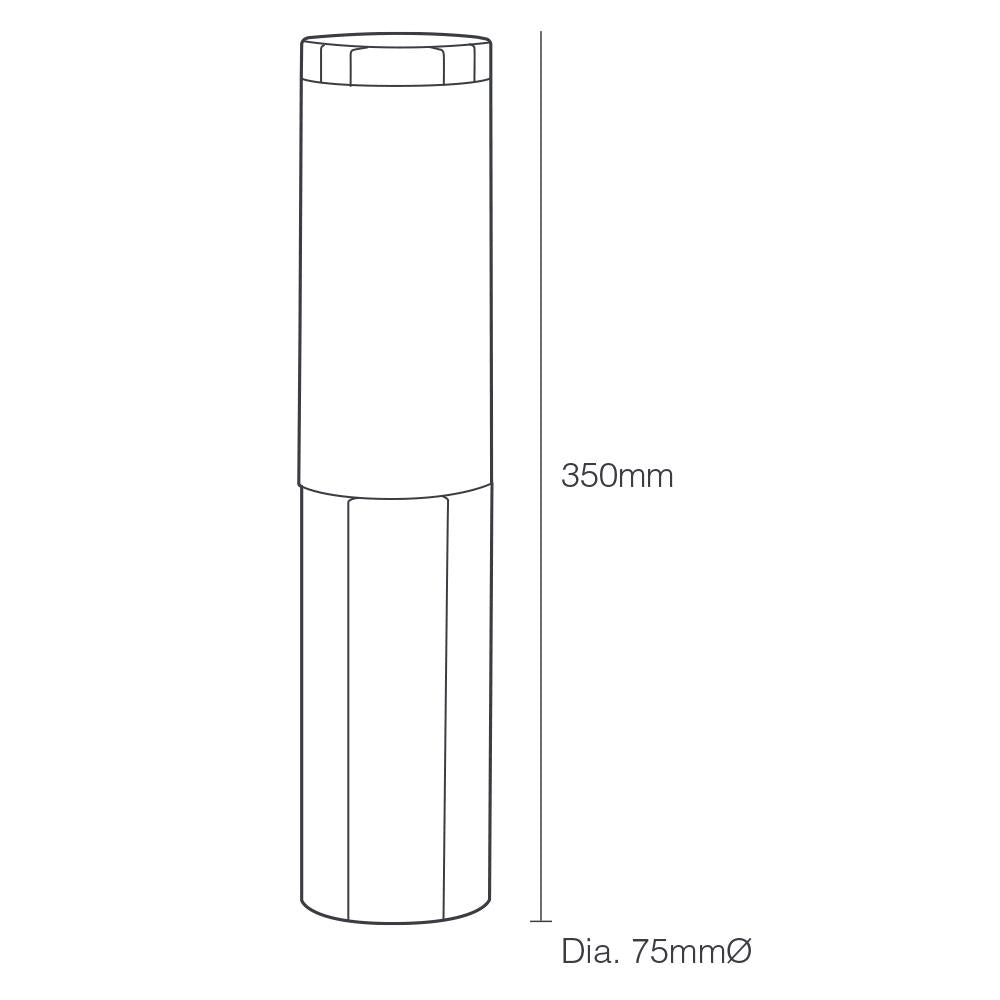 ELLUMIÈRE Stainless Steel Outdoor Low Voltage LED Bollard Light 3W