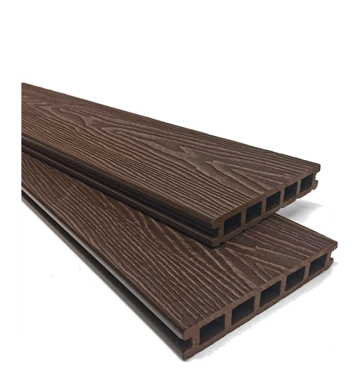 Woodgrain Composite Reversible Decking Boards 4.8m